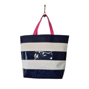 💥Free with Purchase Estee Lauder Navy and White Striped Tote Bag